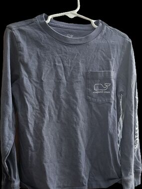 Vineyard Vines Long-Sleeve Pocket Tee - Navy Blue
